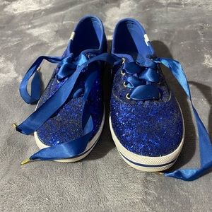 Blue glitter Kate spade keds
